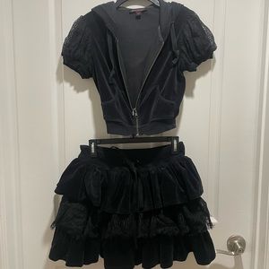 Hoodie and Skirt set